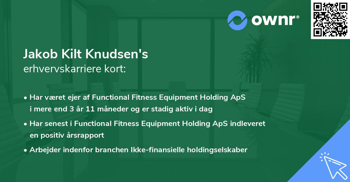 Jakob Kilt Knudsen's erhvervskarriere kort