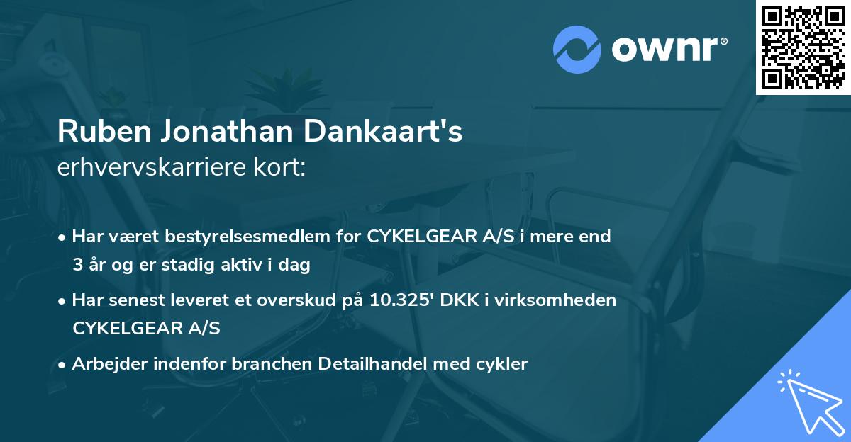 Ruben Jonathan Dankaart's erhvervskarriere kort