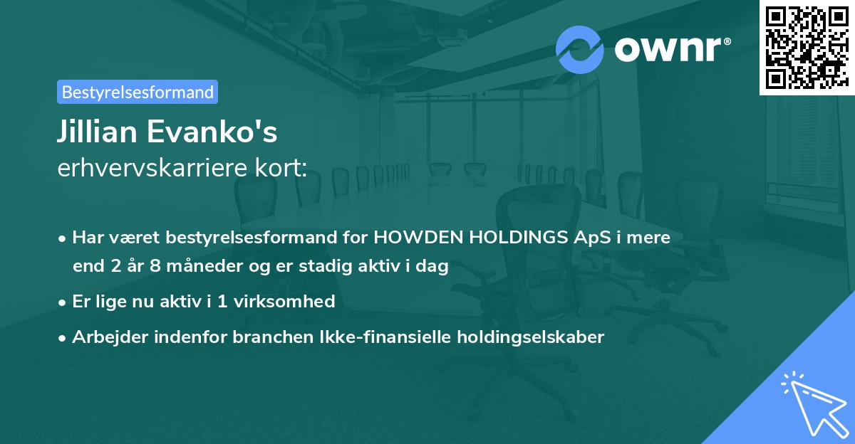 Jillian Evanko's erhvervskarriere kort