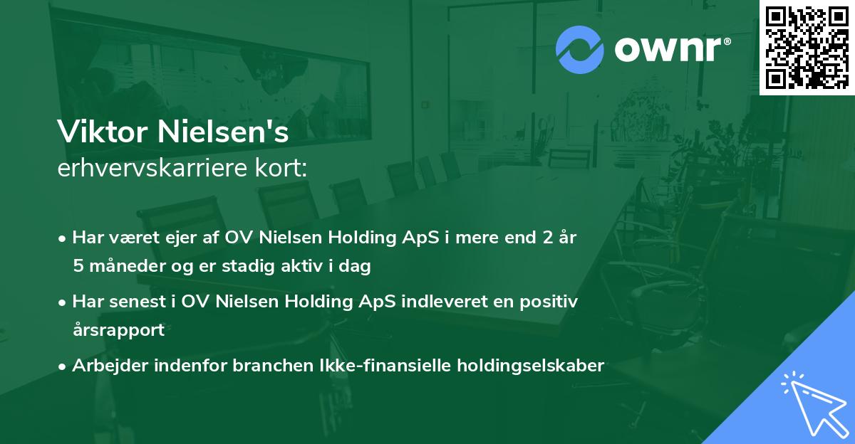 Viktor Nielsen's erhvervskarriere kort