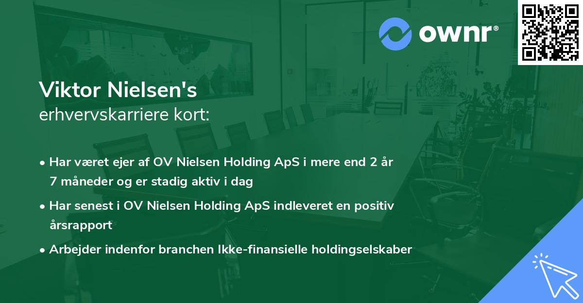 Viktor Nielsen's erhvervskarriere kort