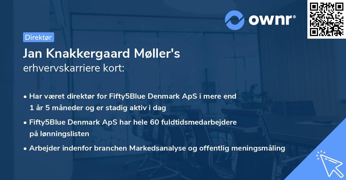 Jan Knakkergaard Møller's erhvervskarriere kort