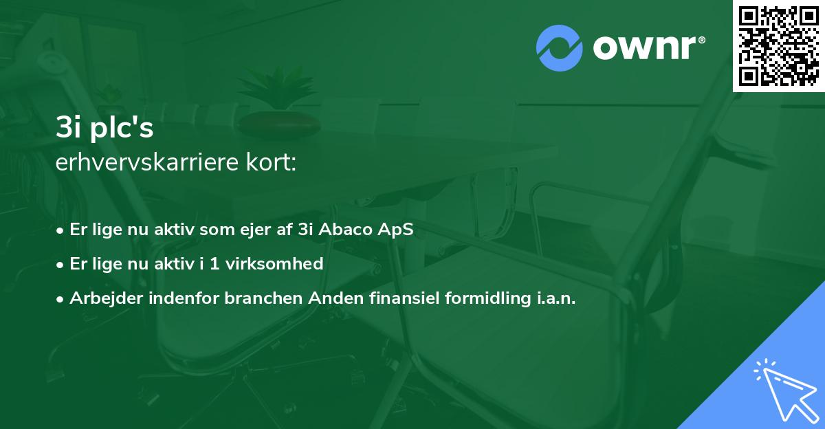 3i plc's erhvervskarriere kort