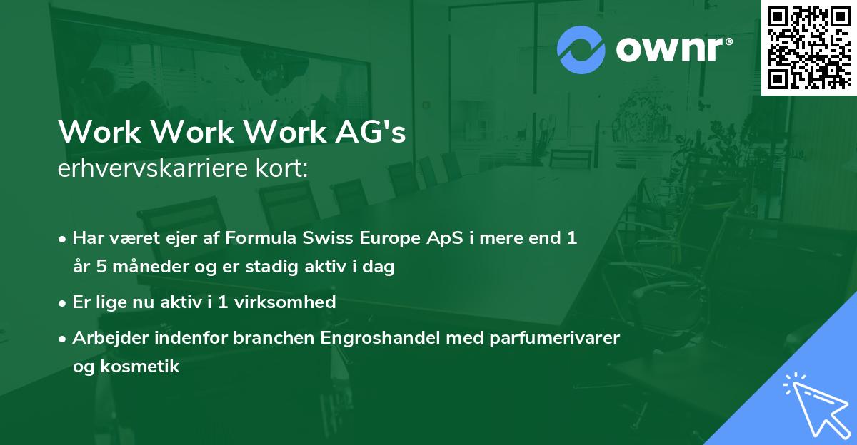 Work Work Work AG's erhvervskarriere kort