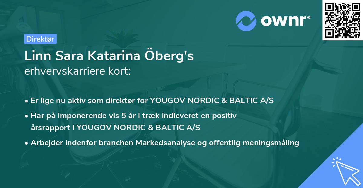 Linn Sara Katarina Öberg's erhvervskarriere kort