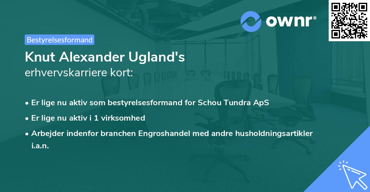 Knut Alexander Ugland's erhvervskarriere kort
