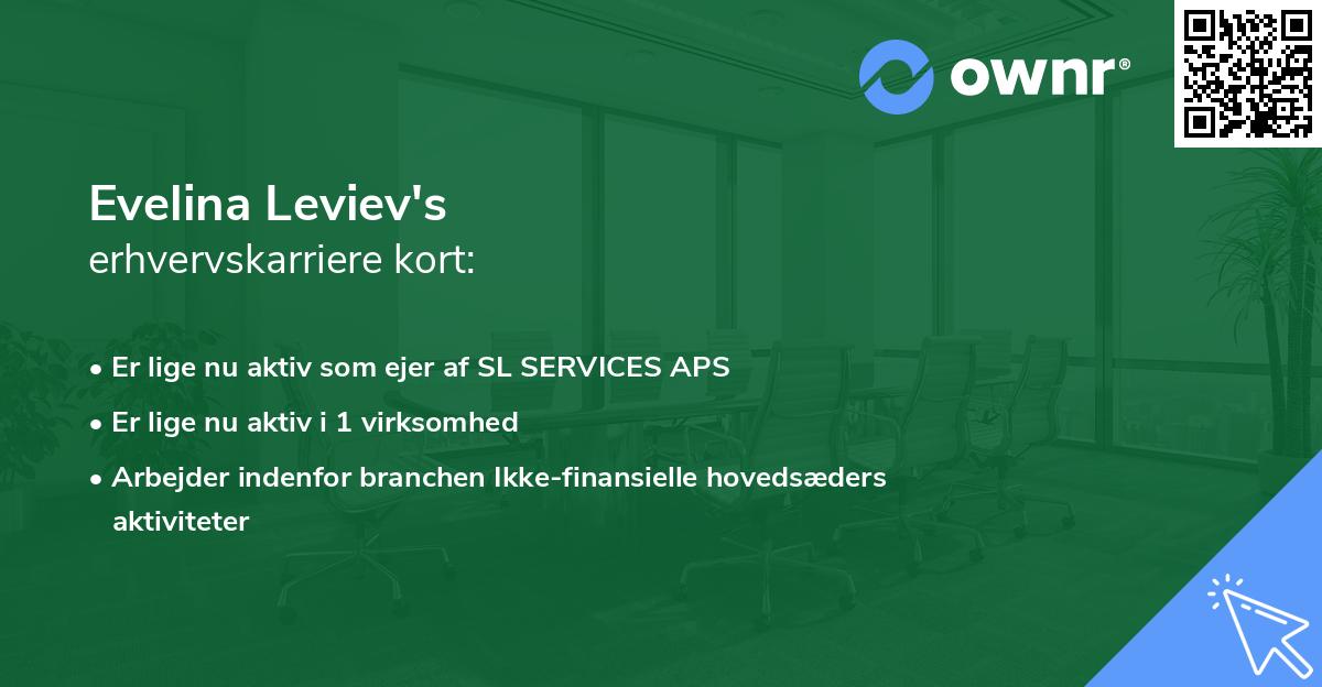 Evelina Leviev's erhvervskarriere kort