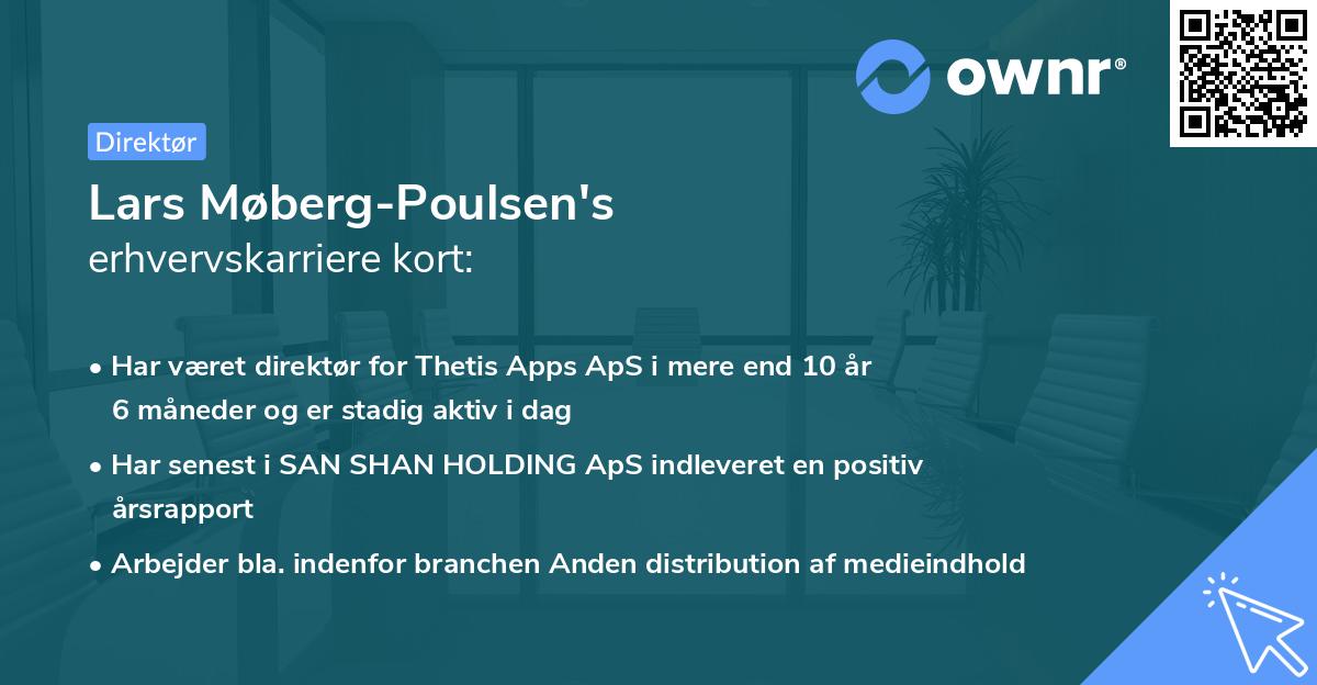 Lars Møberg-Poulsen's erhvervskarriere kort