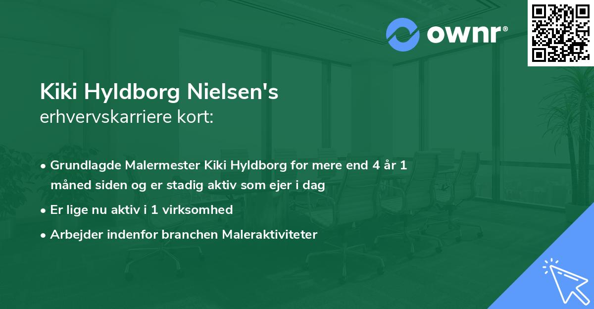 Kiki Hyldborg Nielsen's erhvervskarriere kort
