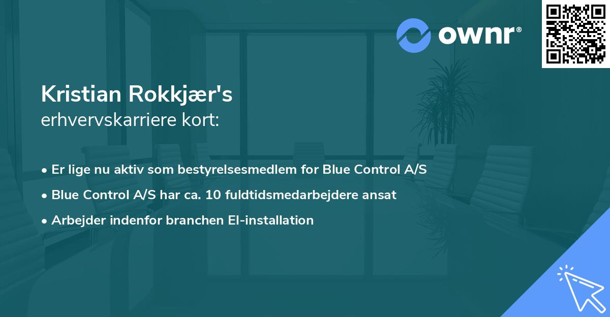 Kristian Rokkjær's erhvervskarriere kort