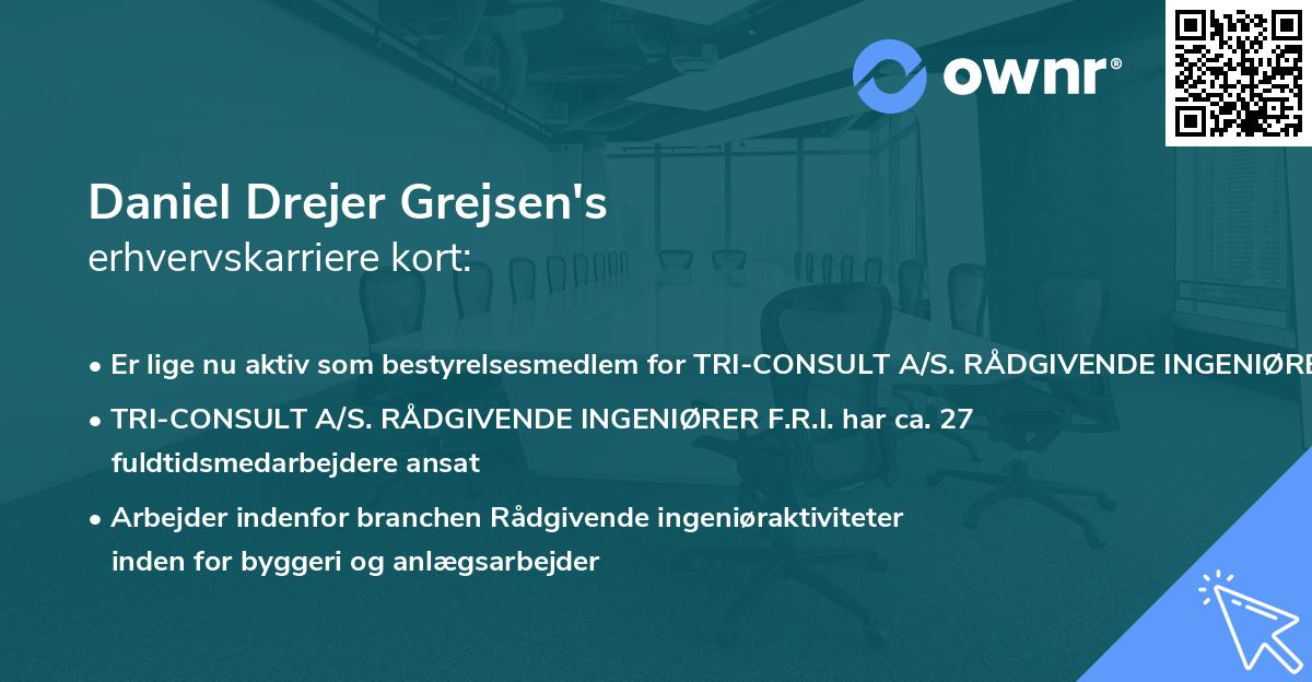 Daniel Drejer Grejsen's erhvervskarriere kort