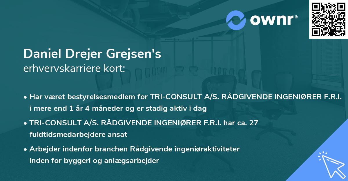 Daniel Drejer Grejsen's erhvervskarriere kort
