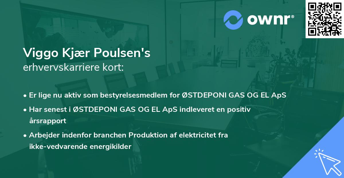 Viggo Kjær Poulsen's erhvervskarriere kort
