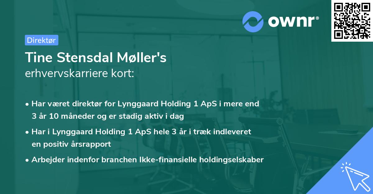 Tine Stensdal Møller's erhvervskarriere kort