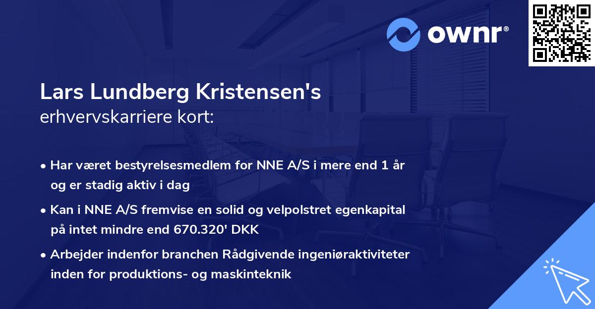 Lars Lundberg Kristensen's erhvervskarriere kort