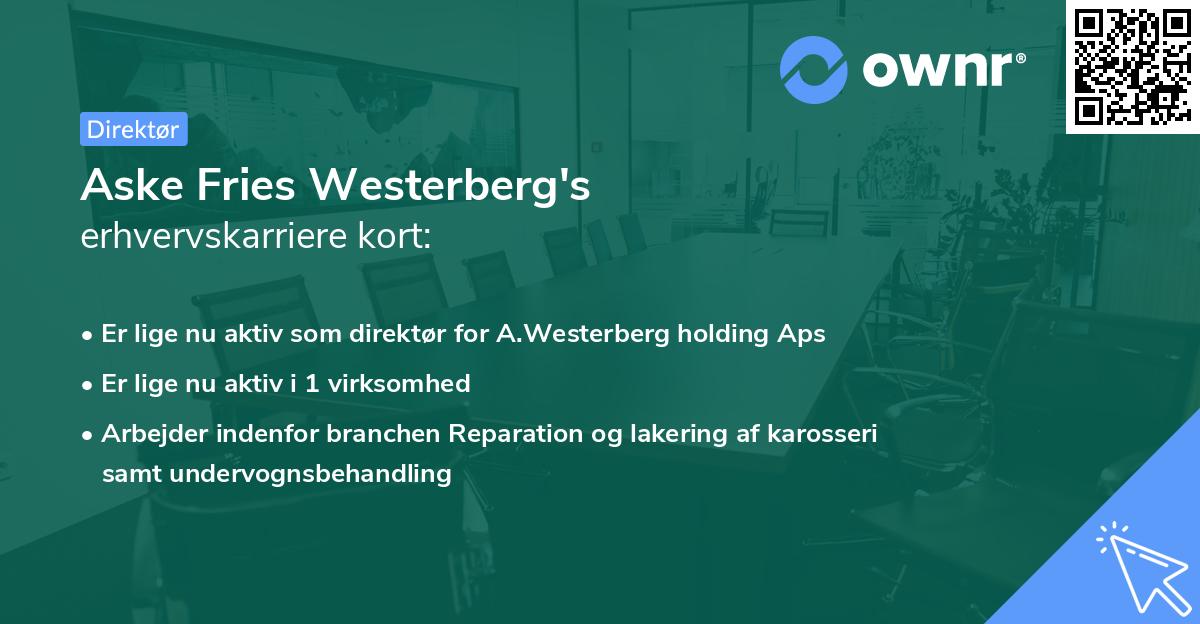 Aske Fries Westerberg's erhvervskarriere kort