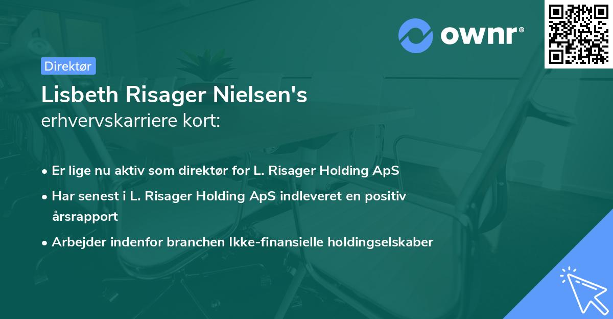 Lisbeth Risager Nielsen's erhvervskarriere kort