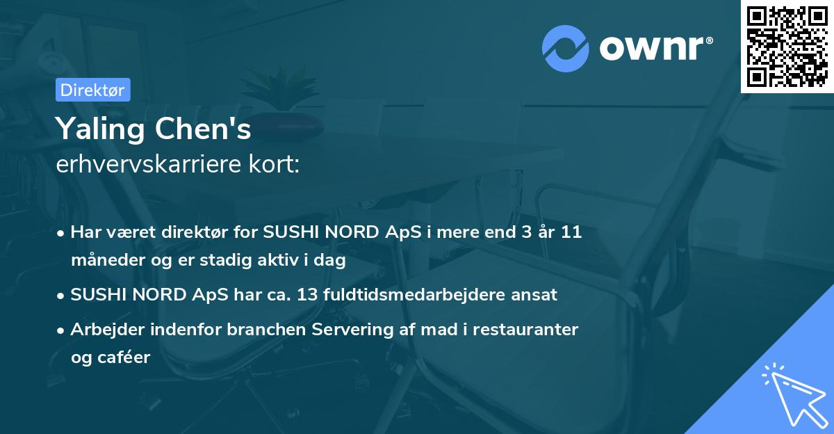 Yaling Chen's erhvervskarriere kort