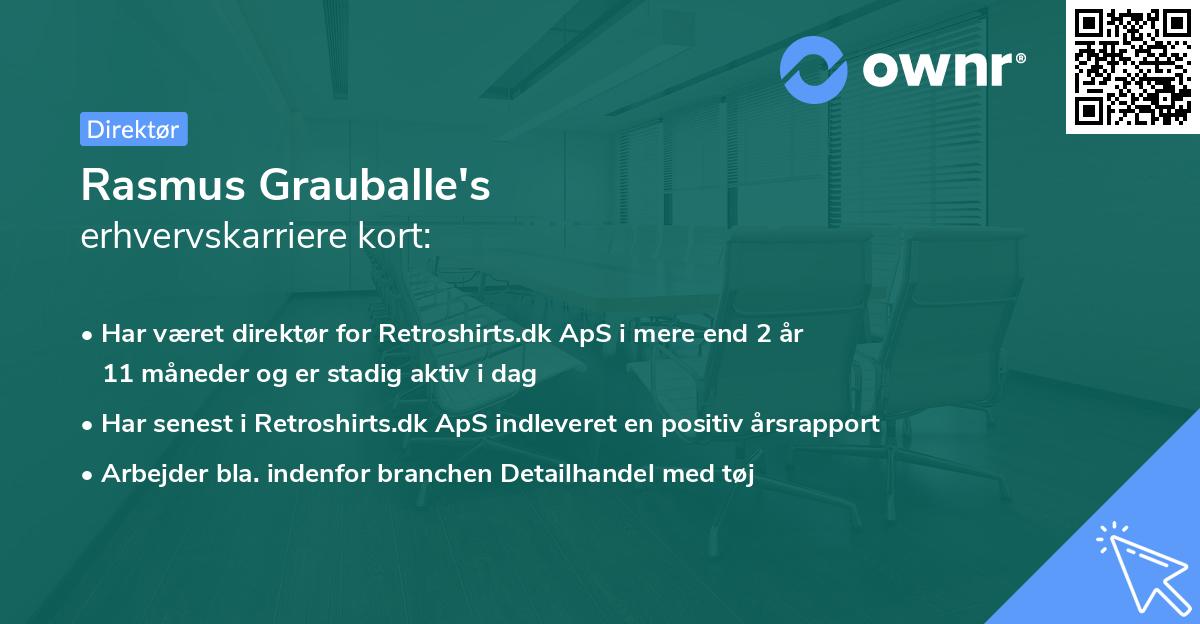 Rasmus Grauballe's erhvervskarriere kort
