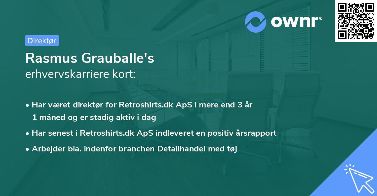 Rasmus Grauballe's erhvervskarriere kort