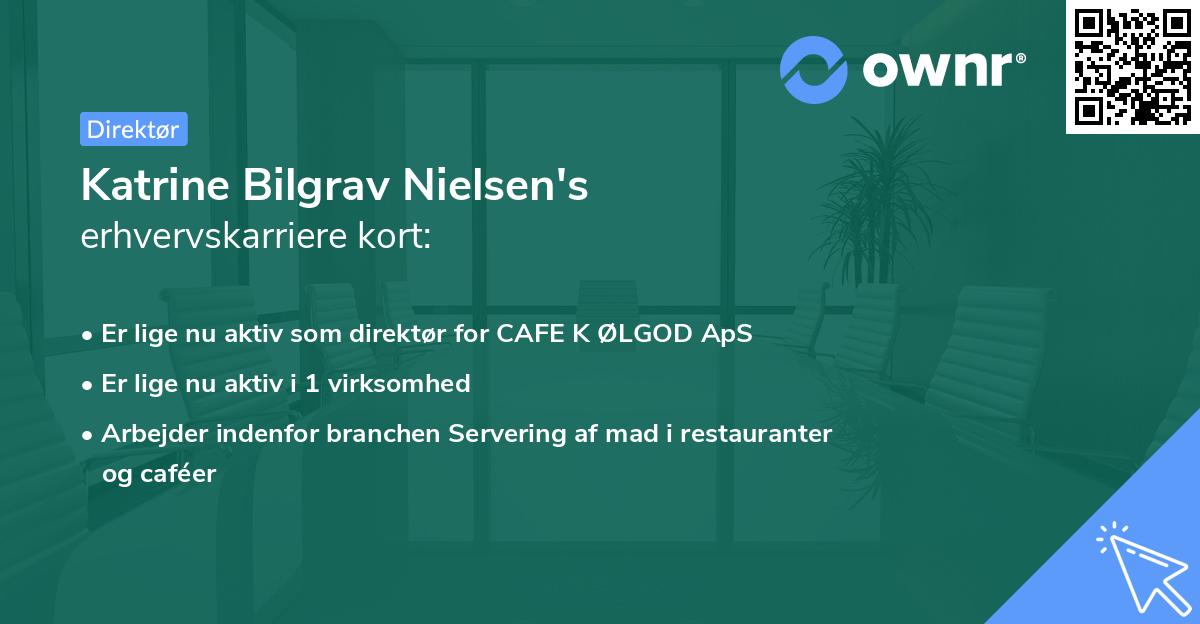Katrine Bilgrav Nielsen's erhvervskarriere kort