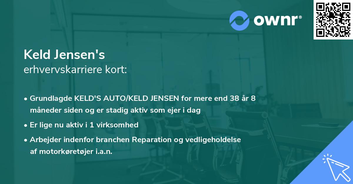 Keld Jensen's erhvervskarriere kort