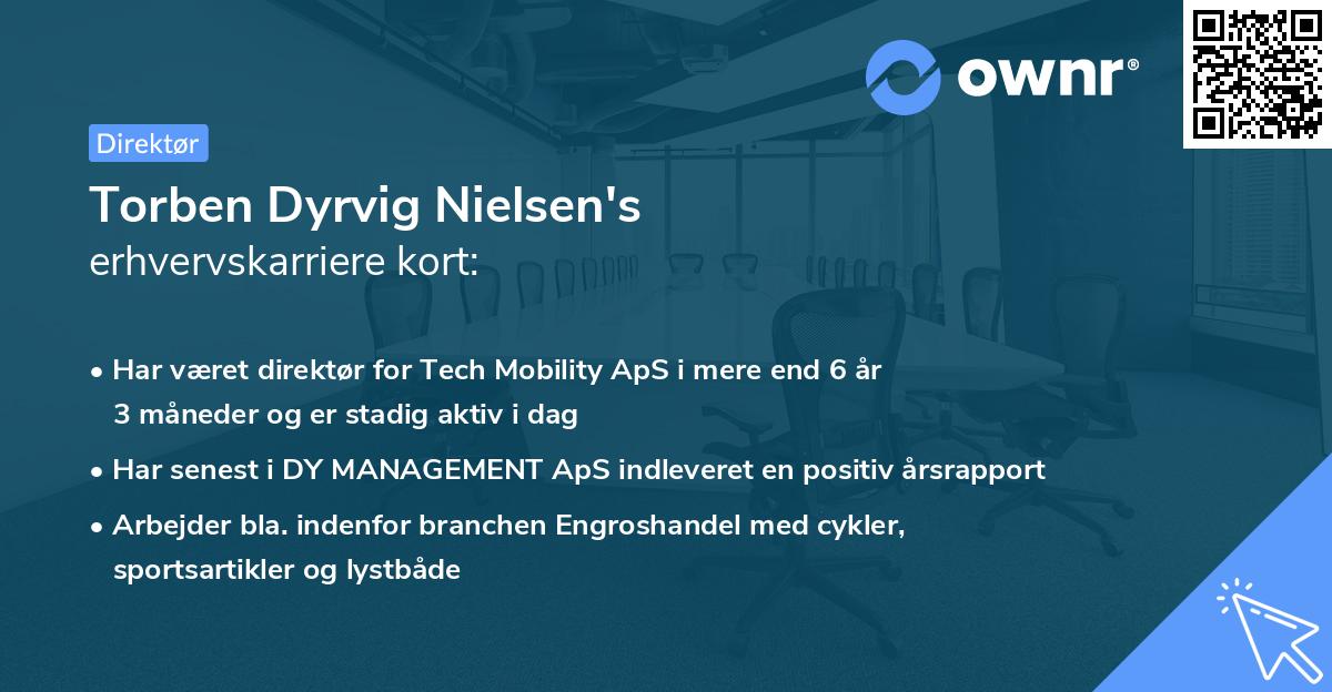 Torben Dyrvig Nielsen's erhvervskarriere kort