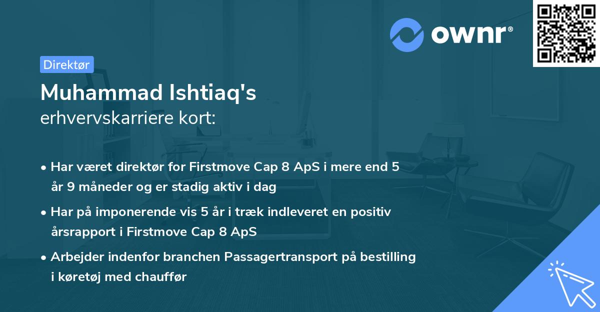 Muhammad Ishtiaq's erhvervskarriere kort