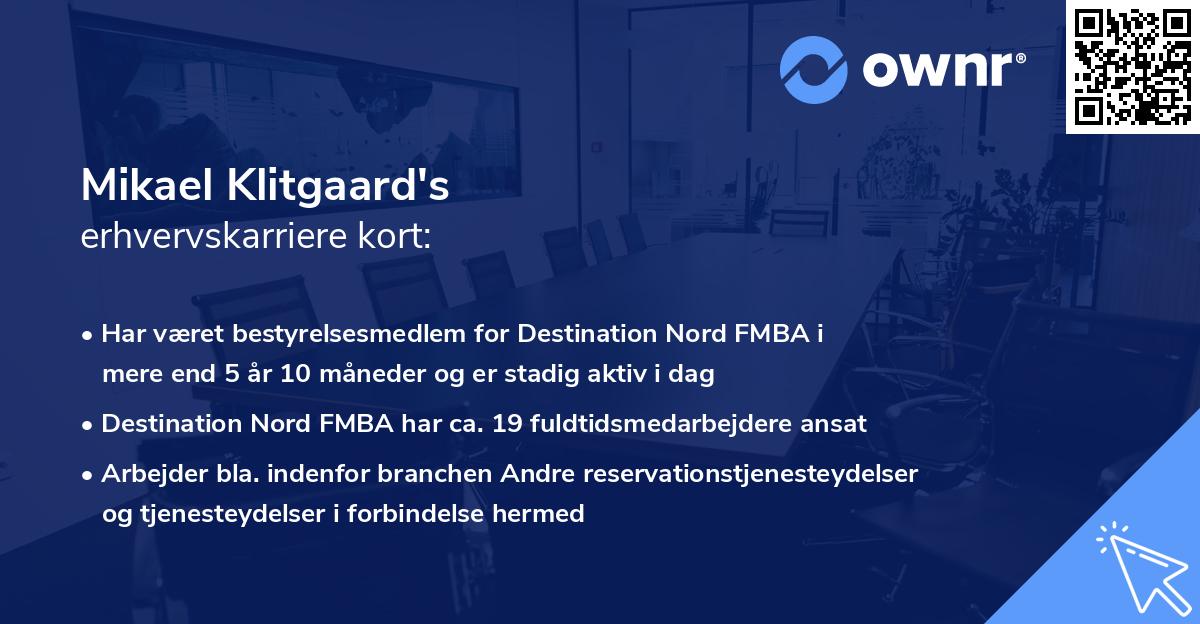 Mikael Klitgaard's erhvervskarriere kort