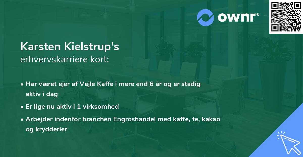 Karsten Kielstrup's erhvervskarriere kort