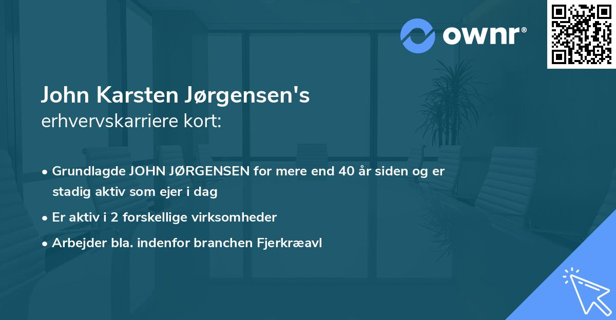John Karsten Jørgensen's erhvervskarriere kort