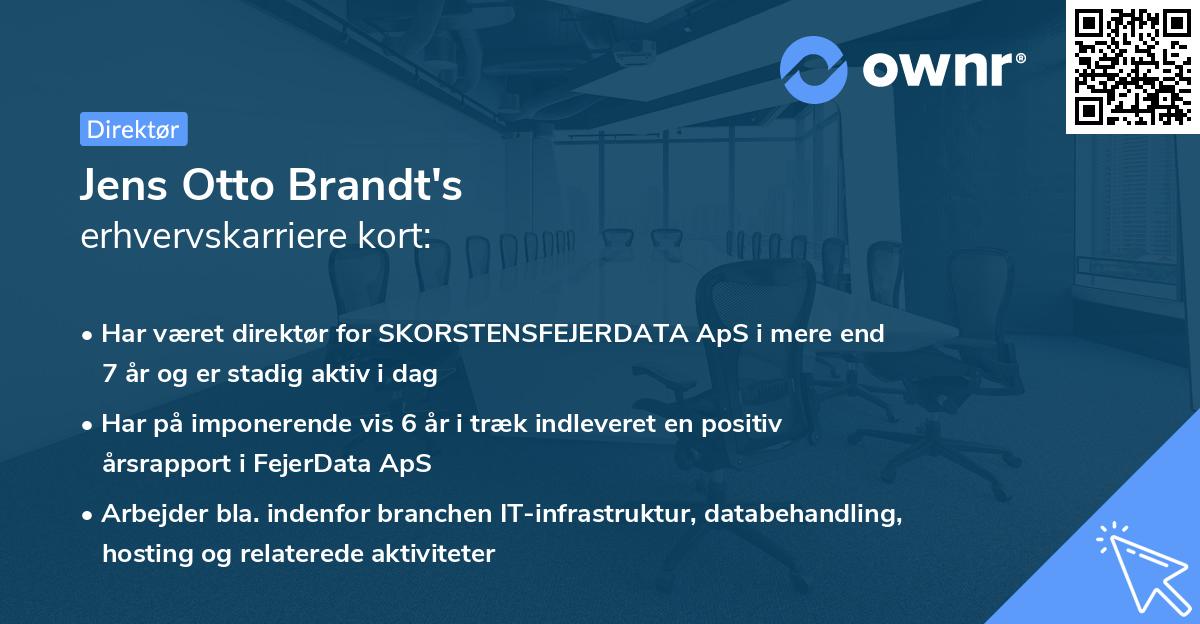 Jens Otto Brandt's erhvervskarriere kort