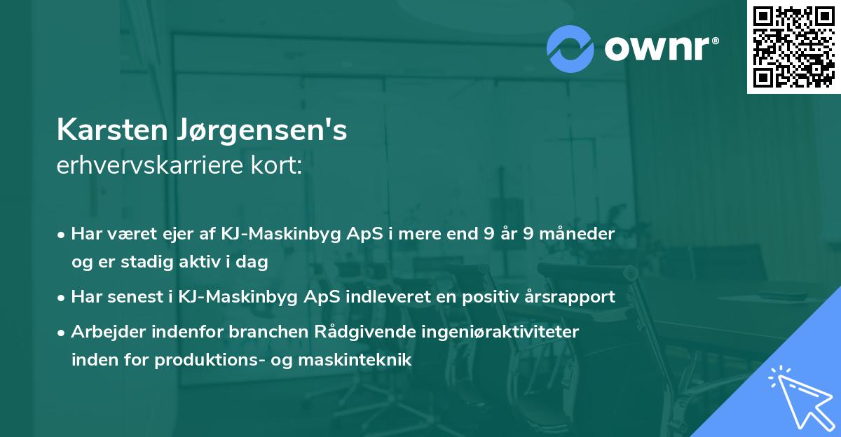 Karsten Jørgensen's erhvervskarriere kort