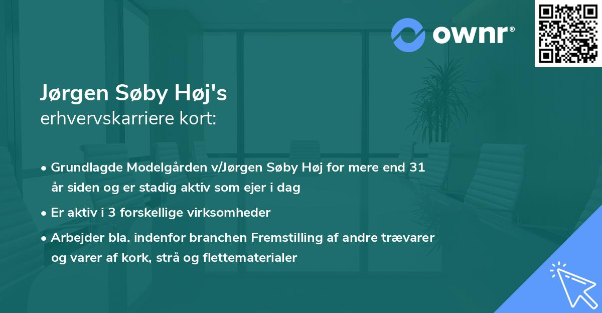 Jørgen Søby Høj's erhvervskarriere kort