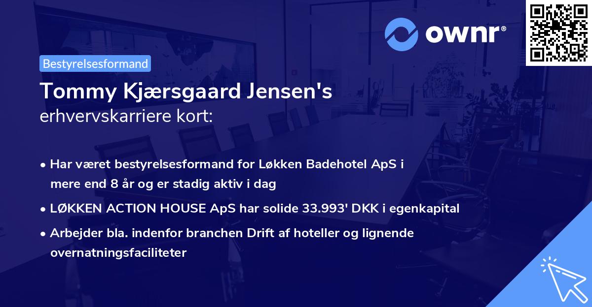Tommy Kjærsgaard Jensen's erhvervskarriere kort