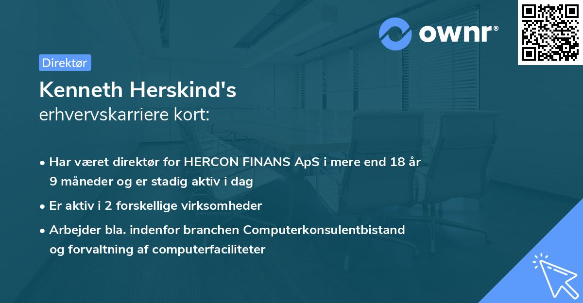 Kenneth Herskind's erhvervskarriere kort