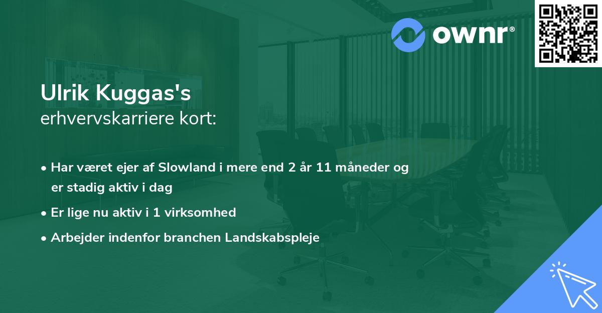 Ulrik Kuggas's erhvervskarriere kort