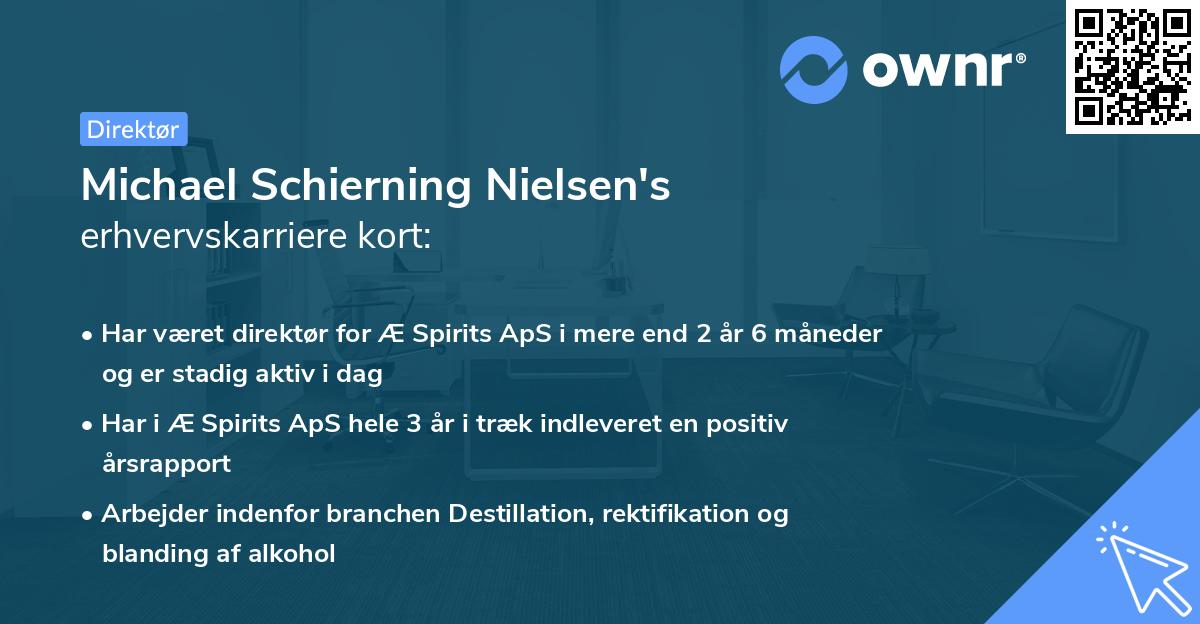 Michael Schierning Nielsen's erhvervskarriere kort