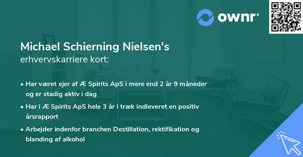 Michael Schierning Nielsen's erhvervskarriere kort