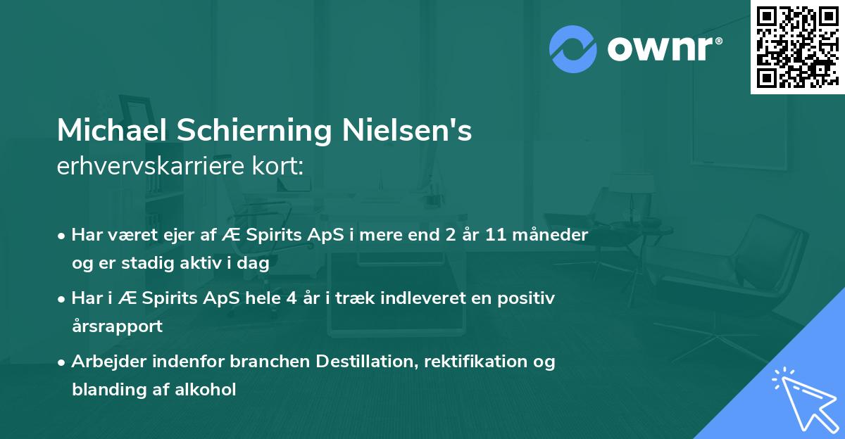 Michael Schierning Nielsen's erhvervskarriere kort