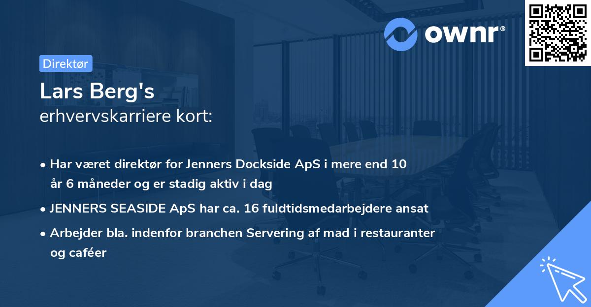 Lars Berg's erhvervskarriere kort