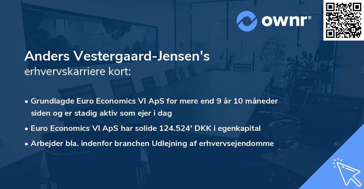 Anders Vestergaard-Jensen's erhvervskarriere kort