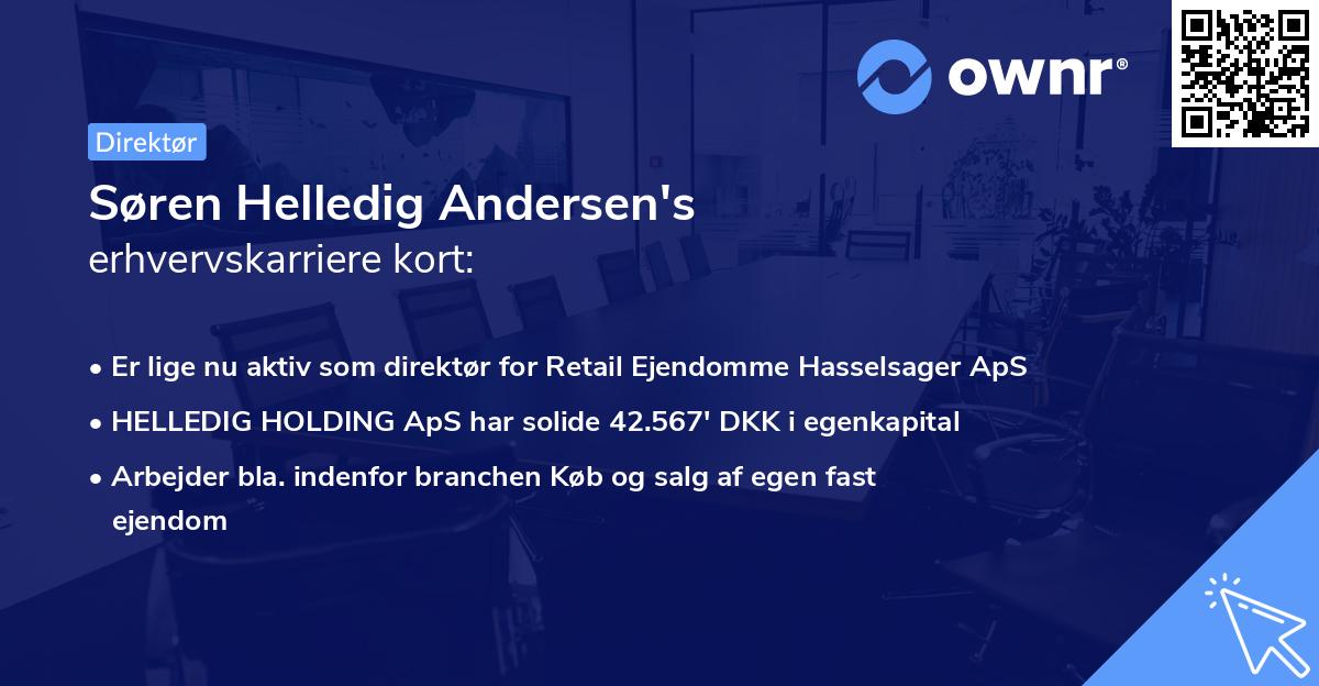 Søren Helledig Andersen's erhvervskarriere kort