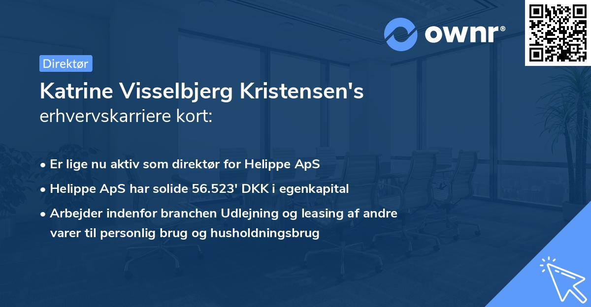 Katrine Visselbjerg Kristensen's erhvervskarriere kort