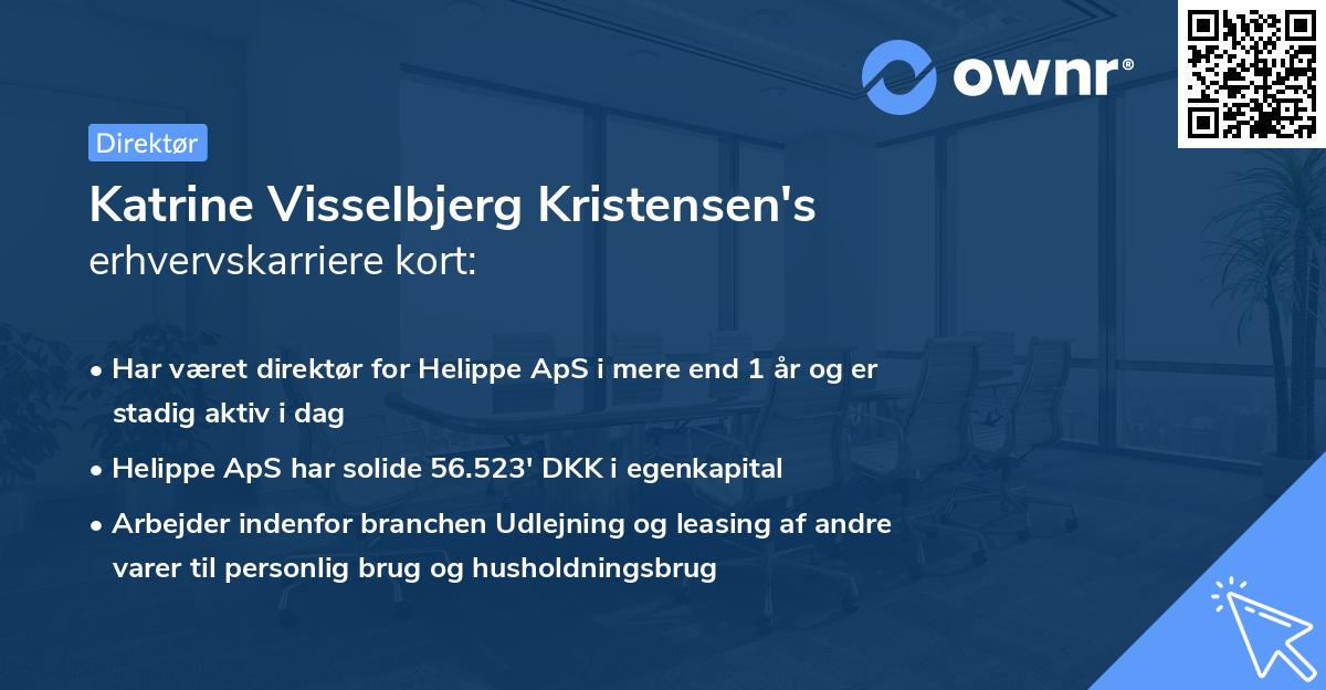 Katrine Visselbjerg Kristensen's erhvervskarriere kort