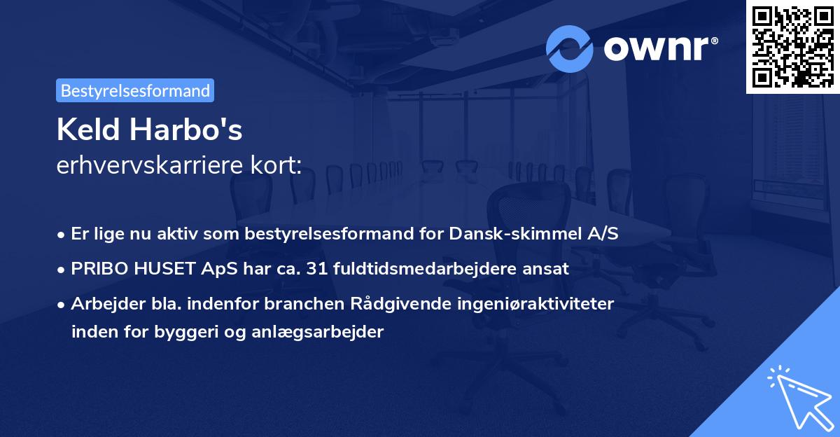 Keld Harbo's erhvervskarriere kort