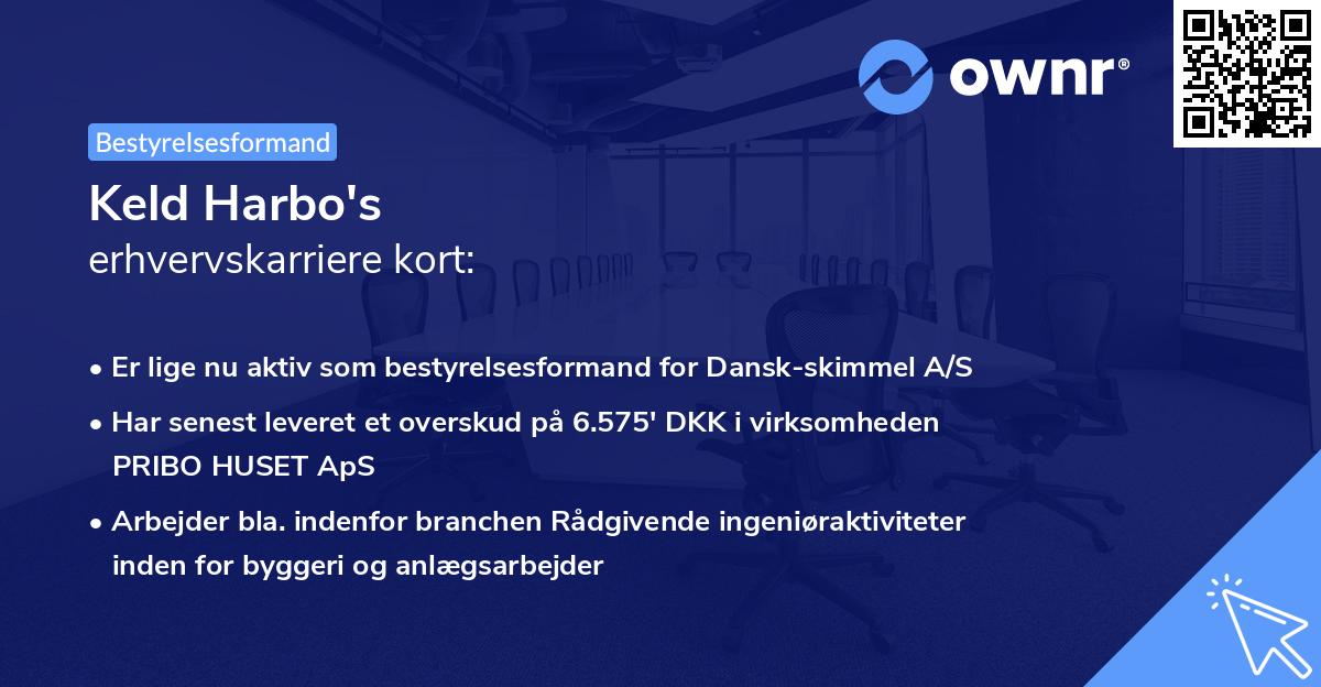 Keld Harbo's erhvervskarriere kort