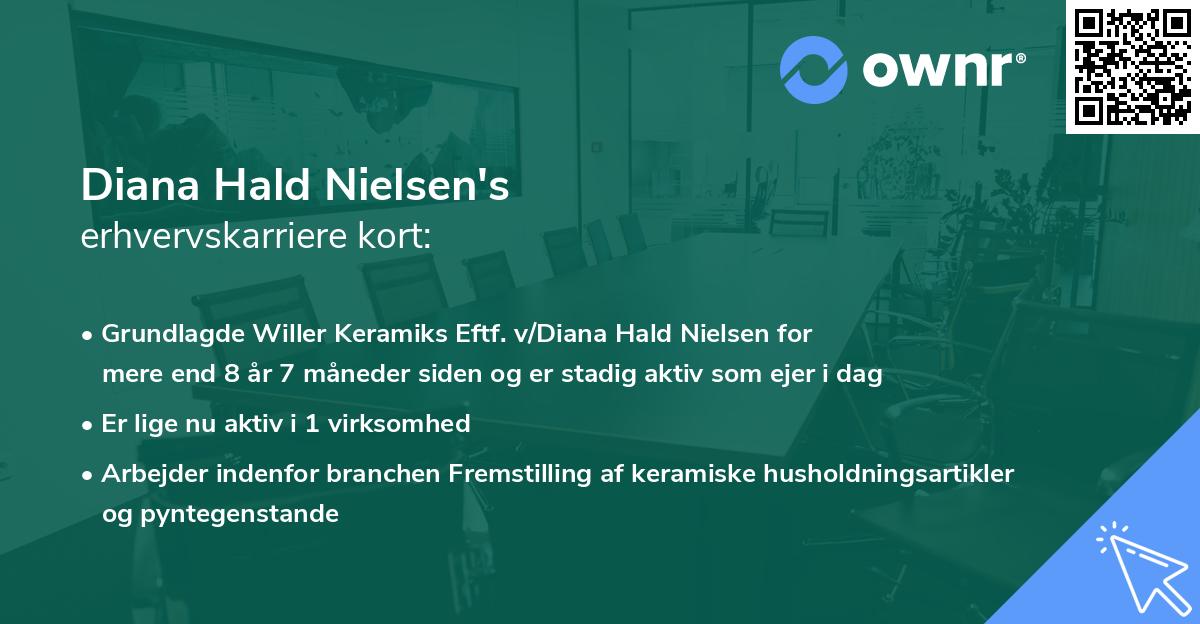 Diana Hald Nielsen's erhvervskarriere kort