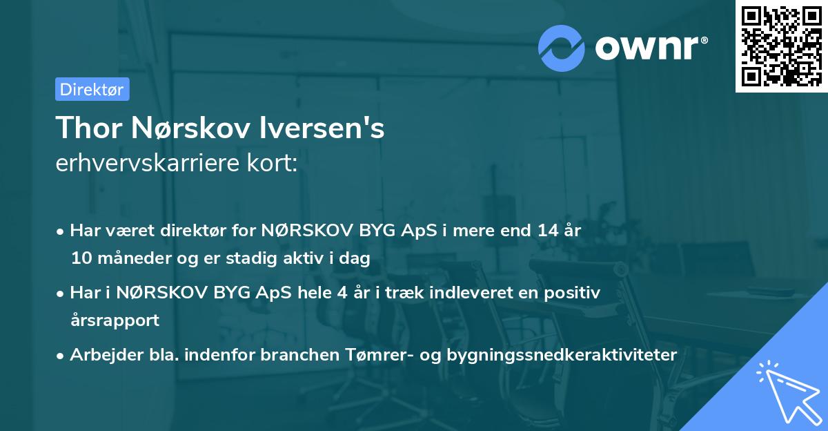 Thor Nørskov Iversen's erhvervskarriere kort