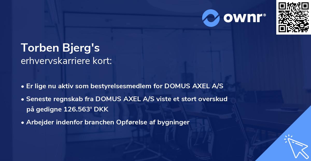 Torben Bjerg's erhvervskarriere kort